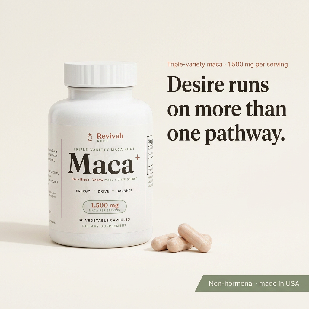 Maca+ triple-variety maca root — 1,500 mg per serving