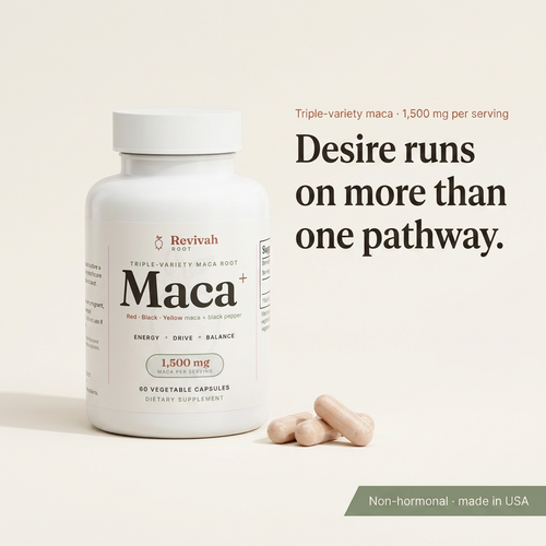 Maca+ triple-variety maca root — 1,500 mg per serving